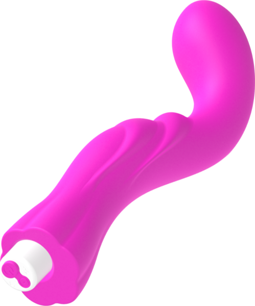 G-Punkt-Vibrator G-SPOT Gregory aus Silikon mit gebogener Spitze