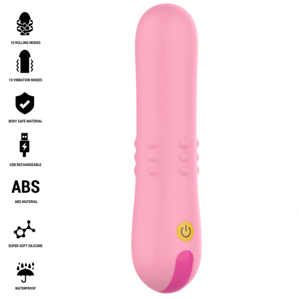 Vibrator Intense Barbara mit rotierenden Perlen im Inneren