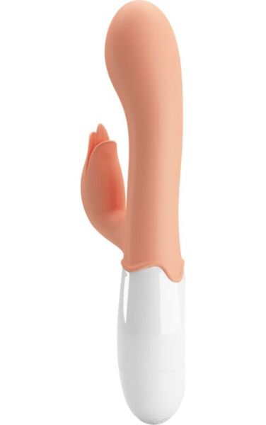 G-Punkt-Vibrator Pretty Love BI-014961R in Hautfarbe, mit blütenförmigem Klitorisstimulator