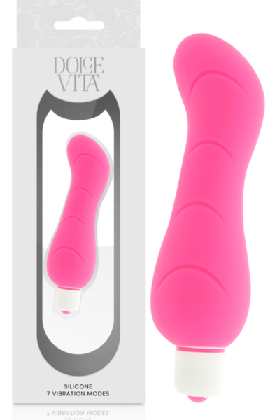 Vibrator Dolce Vita aus Silikon mit abnehmbarer Hülle