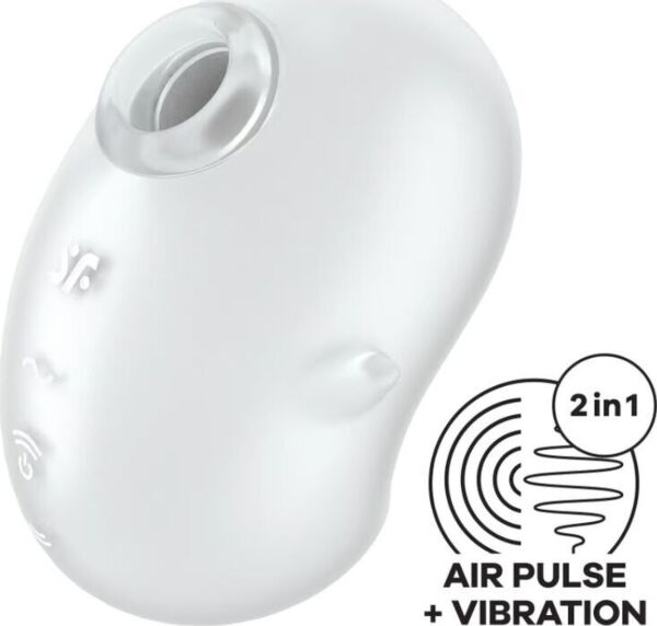 Lay-on-Vibrator Satisfyer Cutie Ghost in Weiß