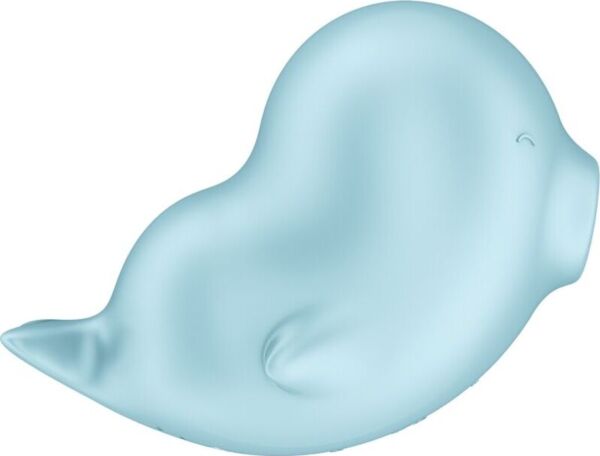 Klitoris-Sauger mit Druckwellen und Vibration Satisfyer Sassy Seal Blau