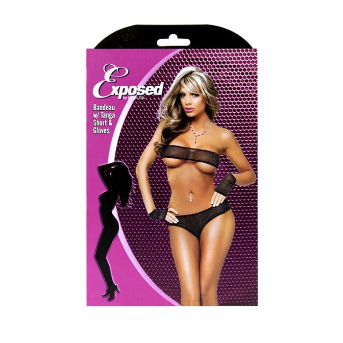 TWILIGHT BIKINI C/GUANTES NEGRO L/XL