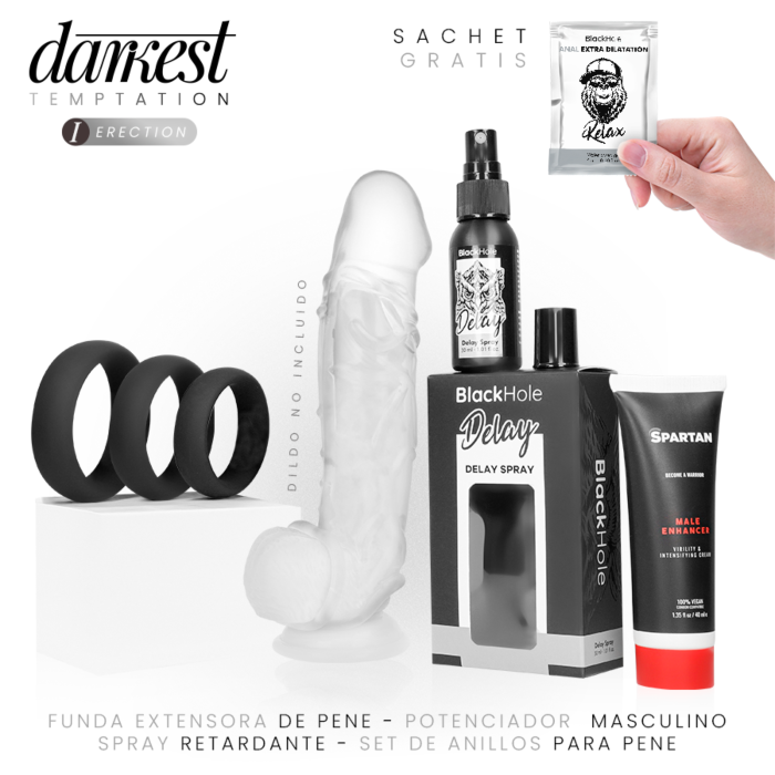 Pack potenciador de erección DARKEST TEMPTATION 1: ERECTION Pack potenciador de erección DARKEST TEMPTATION 1: ERECTION