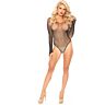 Leg Avenue Fishnet Tanga zurück Teddy Bodysuit eine Größe