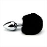 Butt Plug Furry Fantasy mit Schwanz für Rollenspiele Negro