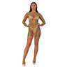 Sexy Lingerie Lace Long Sleeve Mini Dress mit Netzdesign