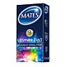 Mates Ultimate 3 in 1 Kondome Rippeln und punktiert