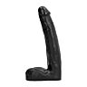 Dildo ALL BLACK 21 cm mit realistischer Textur