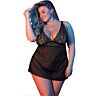 Babydoll Set BABY DOLL & G-SET BLACK L/XL