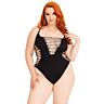 Teddies Leg Avenue Shredded Thong Bodysuit