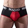 Slip MACHO MS26N Schwarz/Rot - Klassischer Schnitt