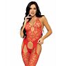 Leidenschaftlicher Roter Bodystocking