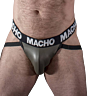 Jockstrap Leder Grau XL