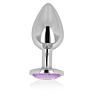 Anal Plug OHMAMA mit violettem Kristall 8 cm