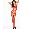 Feuerroter Bodystocking