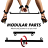 Handschellen de fijación FETISH SUBMISSIVE BONDAGE - Modularidad Personalizable