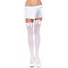 Leg Avenue undurchsichtige Strümpfe mit rosa Schleife klar