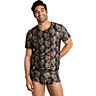 Camiseta ANAIS MEN POWER mit Rosen und Totenkopf Druck