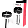 Halsband de postura DARKNESS mit Lederkette und Hebel
