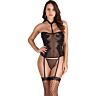 Lingerie Set S Pleasures Bustier Floral 3-teilig