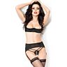 Set Lingerie CHILIROSE CR 3796 mit offenem BH und Tanga