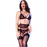 Lingerie Set CHILIROSE CR 4883 mit Strumpfhalter