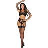 Set mit Strumpfhalter Livco Corsetti Pojzon