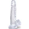 Realistischer Dildo KING COCK Clear 15,2 cm