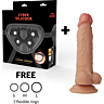 Arnés Cyber Silicock Jude 18 cm mit Dildo und Ringen