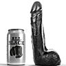 Dildo ALL BLACK 20 cm – Realistische Form für intensives Vergnügen