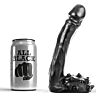 Dildo ALL BLACK realistisch 19 cm