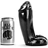 Dildo ALL BLACK 18 cm realistischer Schaft