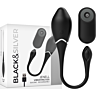 Wiederaufladbares Vibroei BLACK&SILVER Jenell mit Fernbedienung