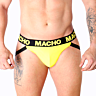 Jockstrap MACHO JOCK AMARILLO mit offenem Po
