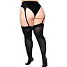 Medias Altas Leg Avenue mit Lacito Negro - Talla Grande