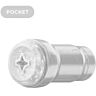 Masturbator KIIROO Feel Pocket Stroker transparent Sicht