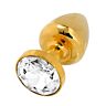 24k Gold-Metall-Stecker mit 30 mm Glas