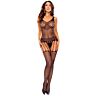 Bodystocking Passion Woman BS119 mit floralem Design