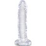 Realistischer Dildo KING COCK Clear 15,5 cm