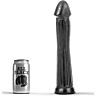 Plug Anal ALL BLACK 31 CM mit tiefen Rillen