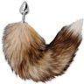 Plug Anal DARKNESS TAIL BUTT PLUG SILVER mit Schwanz