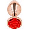 Analplug KINK mit roter Rose - Komfort und Eleganz
