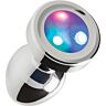 Analplug S Pleasures Metal IRIS mit LED-Basis