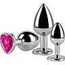 Analplug Set S Pleasures Metal LIA