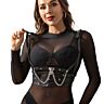 Body Harness SUBBLIME FETISH Corsage mit Kettendetails