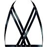 Halter-BH Harness BIJOUX MAZE aus veganem PU