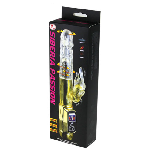 Vibrator BAILE Rabbit Siberia Passion Gold mit doppelter Drehung