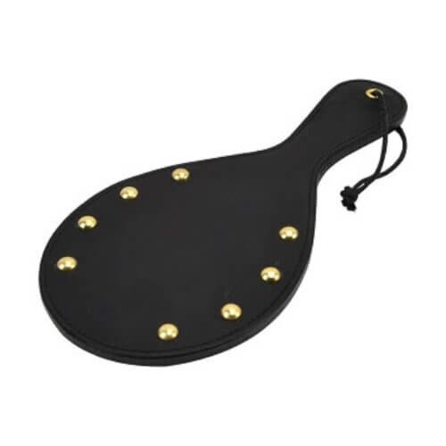 Paddle Bound Noir Nubuck Leder mit Messing-Nieten