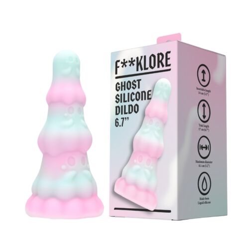 Dildo F**kLore Ghost mit gruseligem Design und Saugnapf